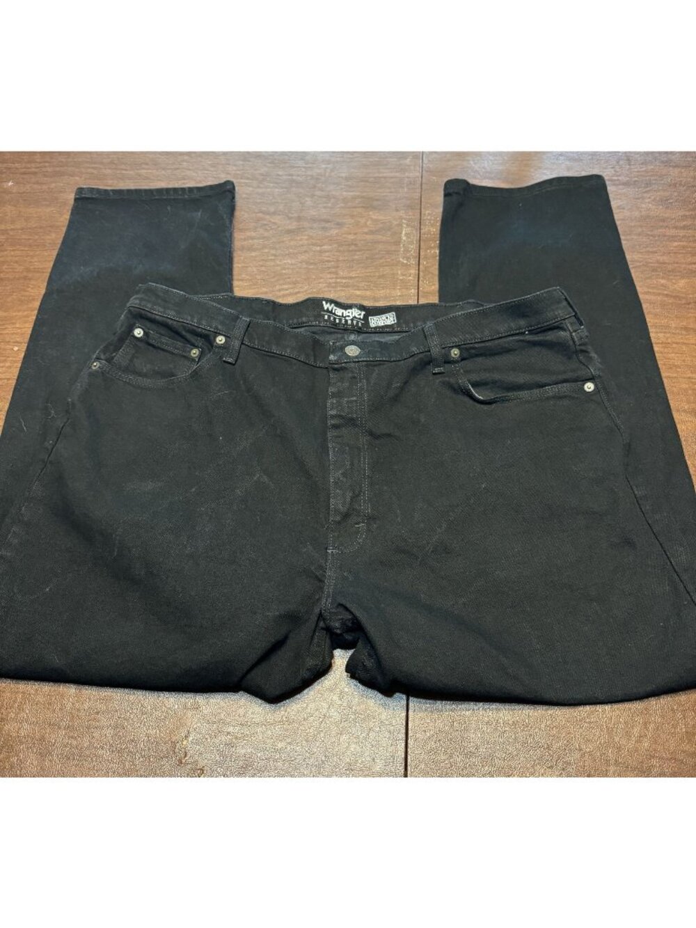 Wrangler Reserve Advanced Comfort Black Jeans 42 x 30